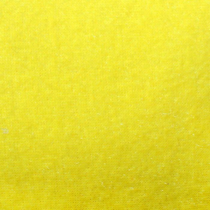 Ворсовая ткань "Плюш желтый № 16", ширина 160 см